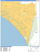 San Clemente  Wall Map Basic Style
